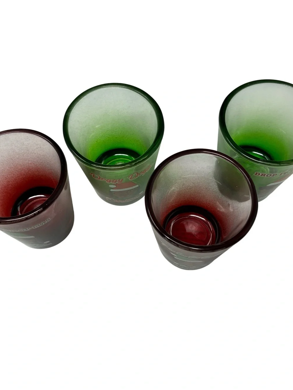 Snoop Dogg Snoop on the Stoop Set Of Four Christmas Shot Glasses 1.8 FL OZ